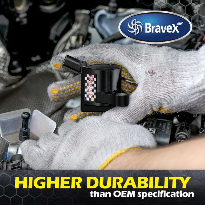 Bravex 8 Pack Straight Boot Ignition Coils 15% More Energy F-150 for Ford Lincoln Mercury V8 V10 4.6l 5.4l 6.8l Compatible with DG511 C1541 FD508-Upgrade (Black) - Image 5